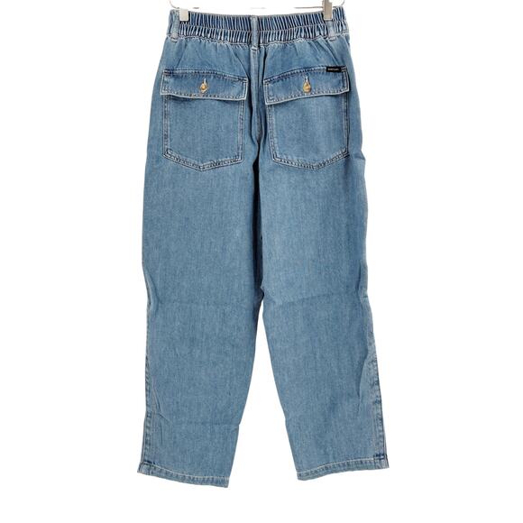 SANCTUARY Pants Size 22 / Size 22W NEW Soft Denim Cruiser Chino in Waverly Blue - Picture 6 of 8